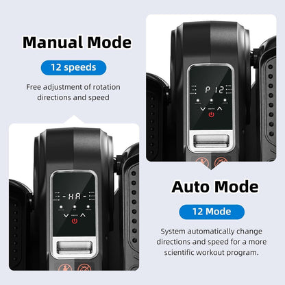 Specialized For The Elderly, This Sit-down Elliptical Leg Exerciser Features A Large Anti-slip Pedal, An LCD Display, And A Remote Control