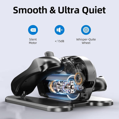 Specialized For The Elderly, This Sit-down Elliptical Leg Exerciser Features A Large Anti-slip Pedal, An LCD Display, And A Remote Control