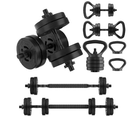 Multi-Functional Portable Changeable Dumbbell And Barbell Kettlebell Set With Adjustable Weights, 40LBS, 60LBS, Multiple Sizes--Only Supports Self Pickup