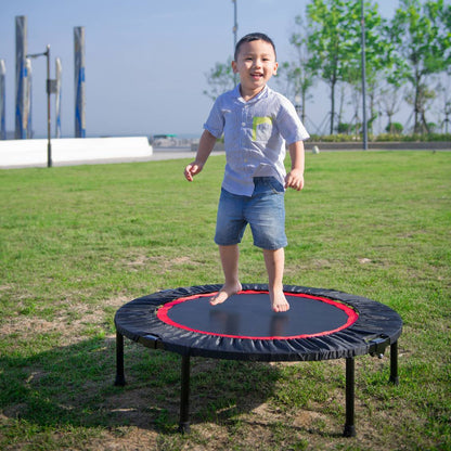 40 Inch Mini Exercise Trampoline-Indoor Fitness Rebounder Trampoline Safety Pad