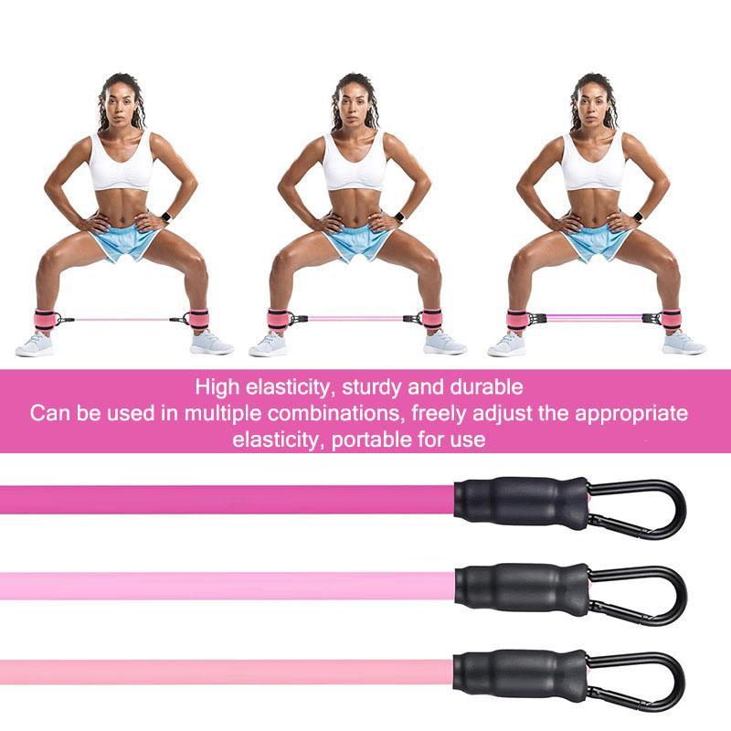 Ankle Resistance Band With Straps Women's Home Hip Ankle Exercise Fitness Equipment